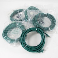 NEW - Lot Of 5 Category 5e Cat5e Ethernet Patch Green Cable 14ft E129760