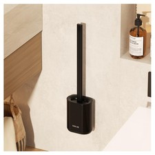 Toilet Brush and Holder Set - Wall Mounted Bathroom Scrub Brush, Toilet Bowl ...