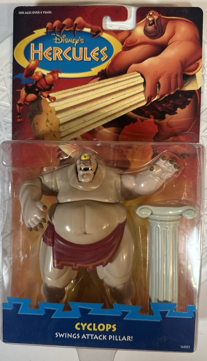 Disney's Hercules: Cyclops W/Swing Attack Pillar Action, Mat