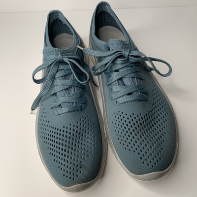 Crocs Men's 11 Sneakers - Literide 360 Pacer Lace Up Tennis Shoes Blue Walking