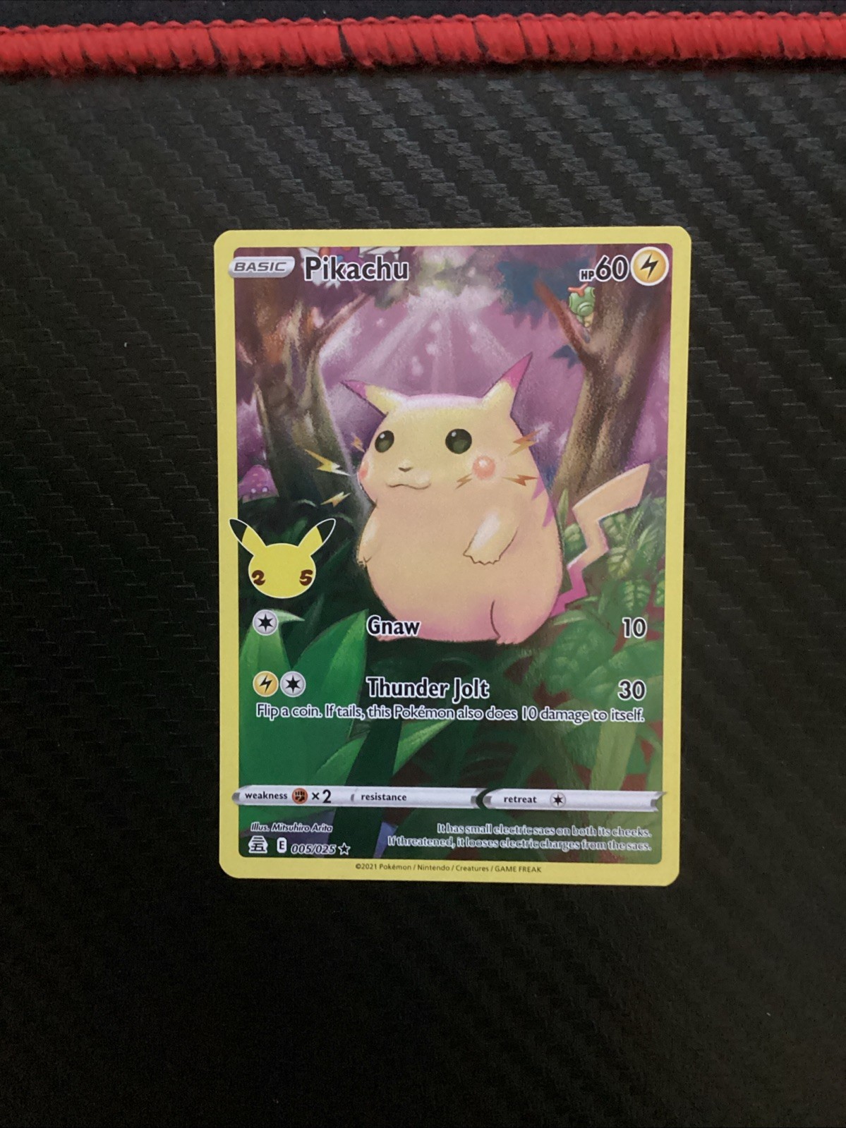 Pokemon TCG Pikachu 005/025 Holo 25th Anniversary Celebrations NM
