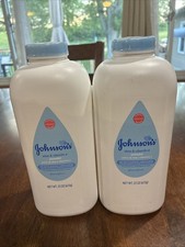 Johnson's Baby Pure Powder - Aloe Vera  Vitamin E-22oz-2 Bottles-sealed