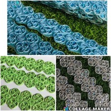 elegant LACE TRIM IRON-ON TRIM Non-elastic 4cm wide