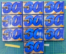 [Nuevo] SONY CDix II 60 TIPO II ALTA POSICIÓN Cassette Tape lote de 10 261023