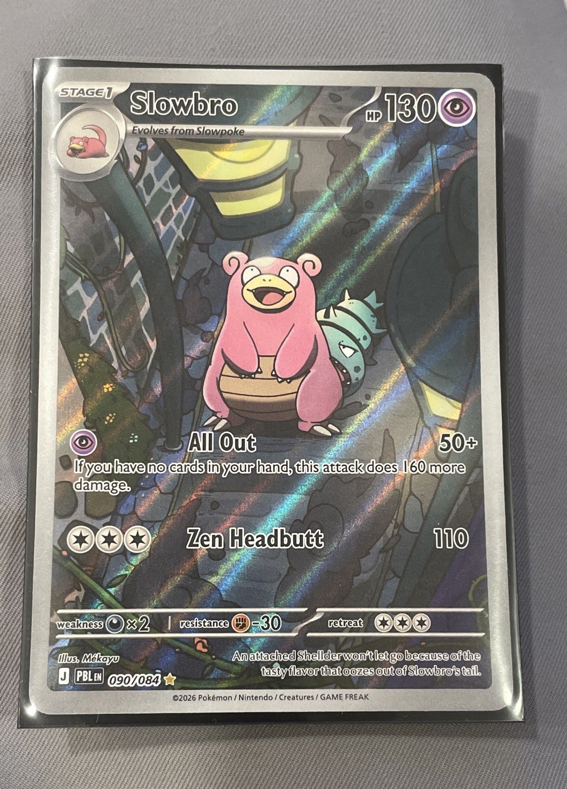Slowbro 090/084 Me05: Pitch Black Holo Nm