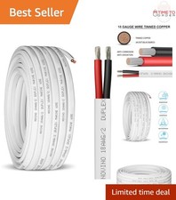 18 Gauge Marine Wire 50ft Tinned Copper Duplex Outdoor RV Boat Trailer Cable