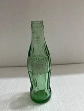 Vintage Coca Cola Green Glass Bottle Collectible Display