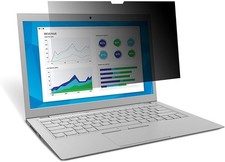 3M Frameless Black Privacy Filter for 15.6" Widescreen Laptop, 16:9 Aspect Ratio