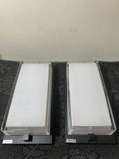 LED Outdoor Wall Sconce Lights 2-Pack   18W Black   Tested Working   Open Box