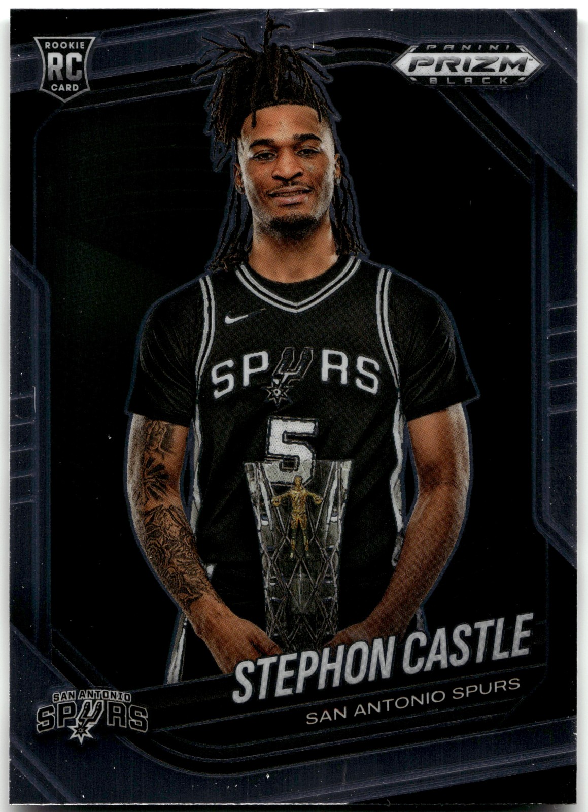 2024-25 Panini Prizm Black #96 Stephon Castle RC