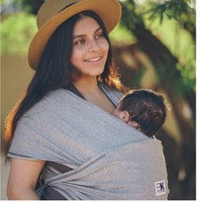Baby K  tan Original Wrap holder carrier gray size small womens size 6-8 newborn