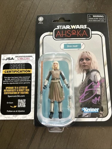 Ivanna Sakhno Signed Shin Hati Star Wars Ahsoka Toy Action Figure. JSA WITNESS