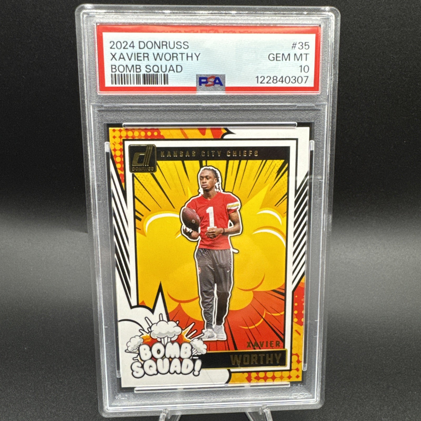 Xavier Worthy Panini Donruss Bomb Squad #35 Base