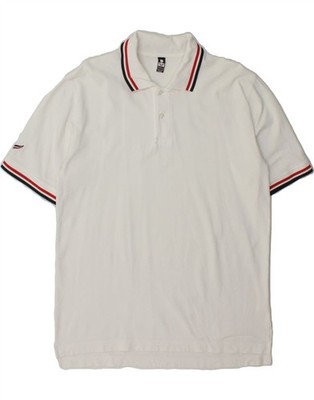 TRIGEMA Mens Polo Shirt Large White Cotton LJ13