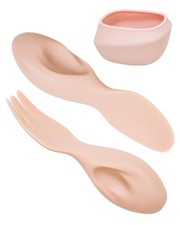 Toddler Utensils Set Ergonomic Fork and Spoon and Bowl Set Non-Slip Design fo...