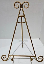 Easel Picture Art Photo Holder /Stand~Metal~Decorative~Tabletop~14.5"~New