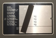 GM Opel Typenschild Manta Ascona Rekord Kadett GTE Corsa Calibra Omega Schild