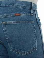 New Wrangler Rustler Men 34x30 Relaxed Fit Straight Leg Denim Jeans