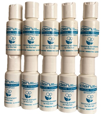 10X Iden Bee Volume Therapy Conditioner & Shampoo 1 Oz Ea Travel Size Fine Hair