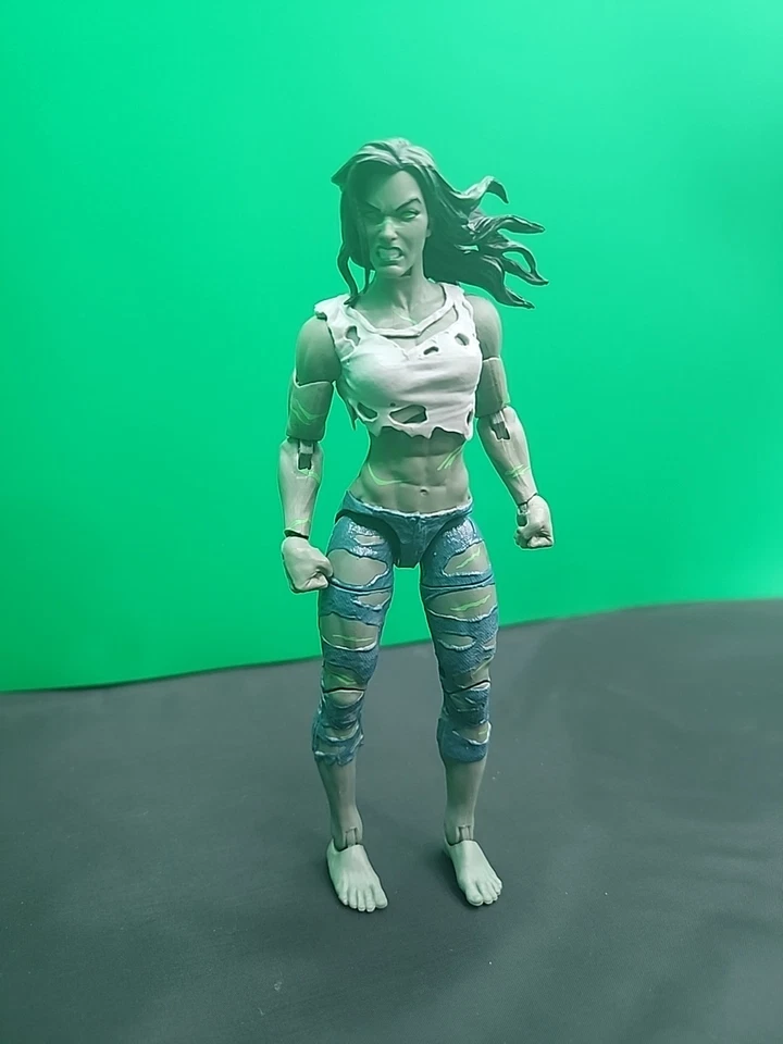 漫威传奇超级 Skrull BAF Wave She-hulk 6 英寸可动人偶宽松不完整 — 第 2/4 张图片