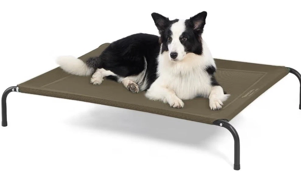 Bedsure Comfy Pet Elevated Dog Bed Pet Hammock- Large-Brown-New