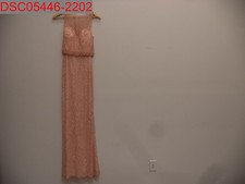 NWOT - Missing a couple Beads, Prom Girl Women's Peach Beaded Gown, Size 4