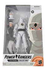 NEW Power Rangers Lightning Collection Mighty Morphin Ninja White Ranger Figure
