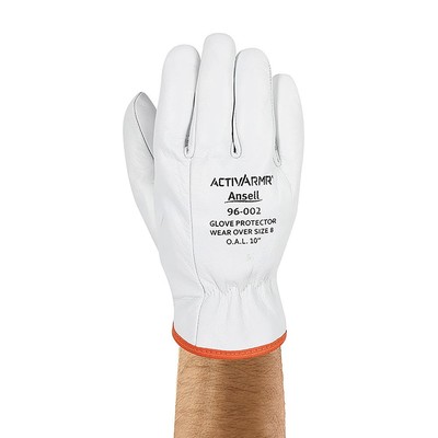 Ansell Leder Premium Ziegenfell Handschuhschutz weiß M AN96-002M