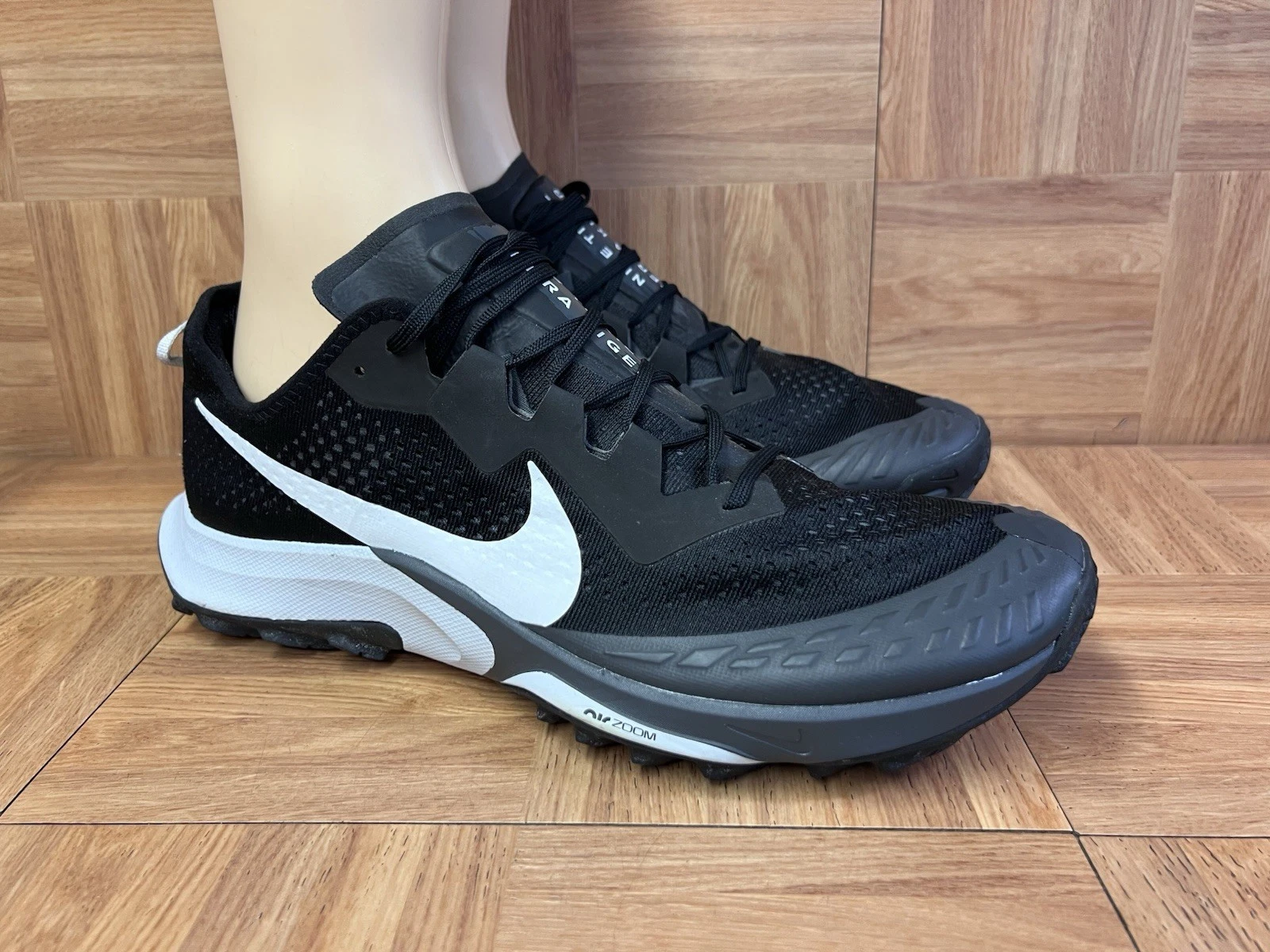 Sz 15 - Nike Air Zoom Terra Kiger 7 Men's Trail Running Black Grey CW6062-002