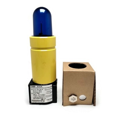 Pfannenberg Explosion Proof Flashing Beacon 5J BLUE 230 Volts AC. 