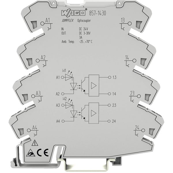 WAGO Opto-coupler Module DIN-rail 24VDC