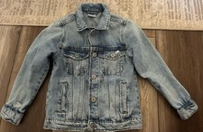 Zara Kids Blue Distreesed Denim Jacket Size 6