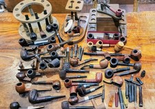 HUGE Lot Estate Find Over 40Vintage Smoking Tobacco Pipes, And stands