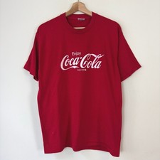 Vintage 80's Coca Cola Coke Soda Pop Snack Single Stitch Red Tee Shirt