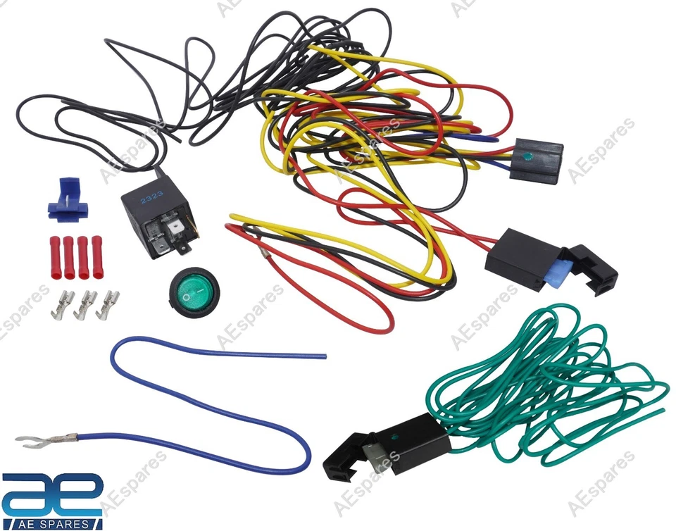 2x Hella Comet 450 Spot Driving Light White Lens With Cover H3 Bulb & Wiring @UK - Image 3 of 4