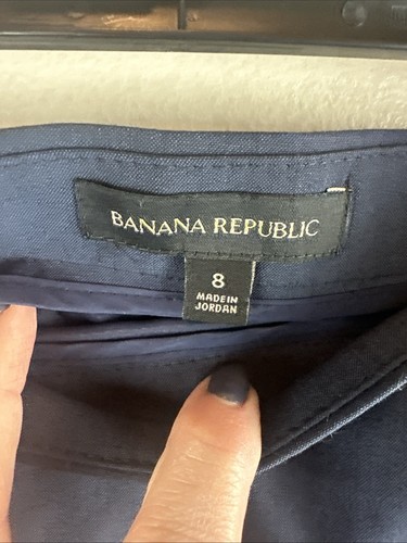Falda Banana Republic Talla 8 Forrada Negra Línea A - Imagen 7 de 10