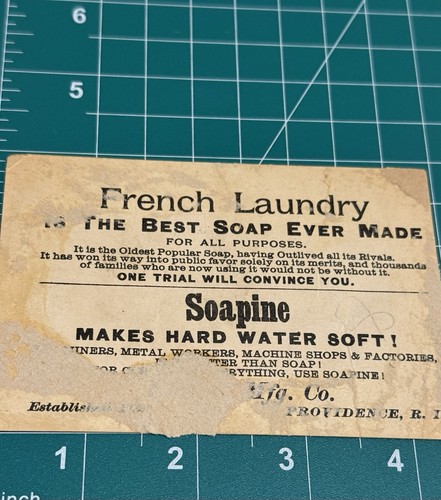 Soapine Detergent Soap Kendall Mfg Co Victorian Pair Of 2 Trade Card Providence - Picture 5 of 7