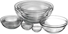 10 Piece Mixing Bowl Set, Nesting Serving Bowls & Mixing Bowls (1 Oz, 2 Oz, 4 Oz