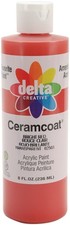 Delta Ceramcoat Acrylic Paint 8oz-Bright Red - Transparent - 2800-2503