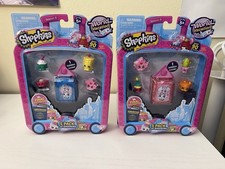 2 paquetes de vacaciones Shopkins World nuevos en caja; 5 Shopkins cada uno con 2 de ellos ocultos