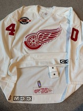 Game Worn Detroit Red Wings Zetterberg 1998-2003 Training Camp Hockey Jersey 56