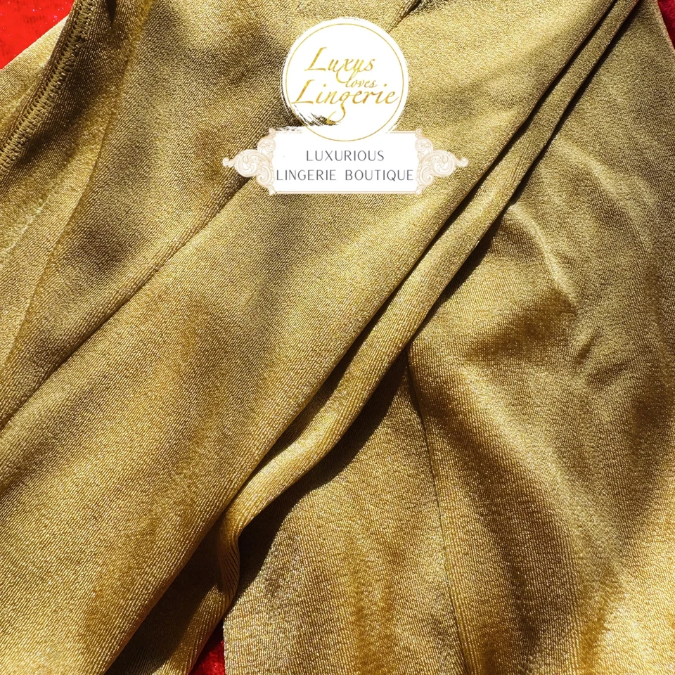 OPAQUE DE LUXE TIGHTS by Wolford M Medium golden gold Satin Metallic Design - Bild 3 von 3