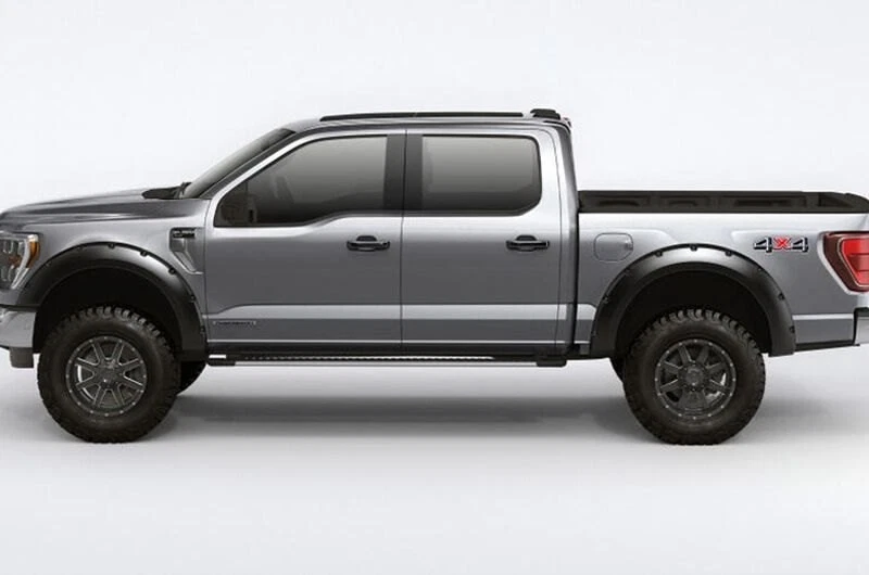 For Ford F-250 Super Duty 99-07 Forge Textured Black Front & Rear Fender Flares Foto 4 de 4