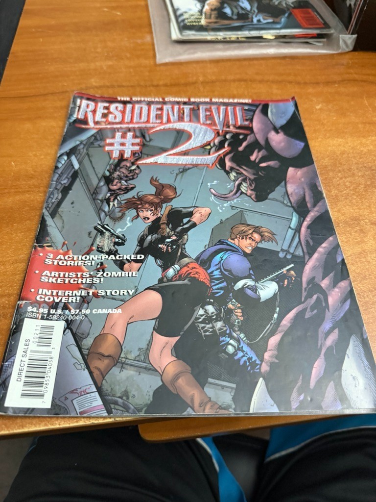 Resident Evil 2 The Official Comic Book Magazine, Summer 1998 front cover issue