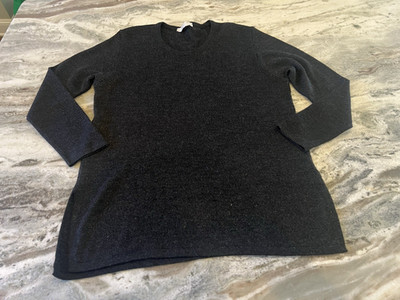 Marina Rinaldi Basic Medium Black Metallic Sweater Wool Blend