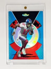 MINT #/ED BLUE REFRACTOR COLOR MATCH 2005 Finest #87 Plaxico Burress NEW YORK SP