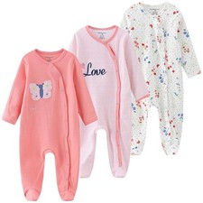 Baby Footed Cotton -Piece Romper Jumpsuit Pajamas