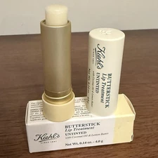 Kiehl's Butterstick Lip Treatment, Discontinued Untinted Lip Balm NIB, Full Size