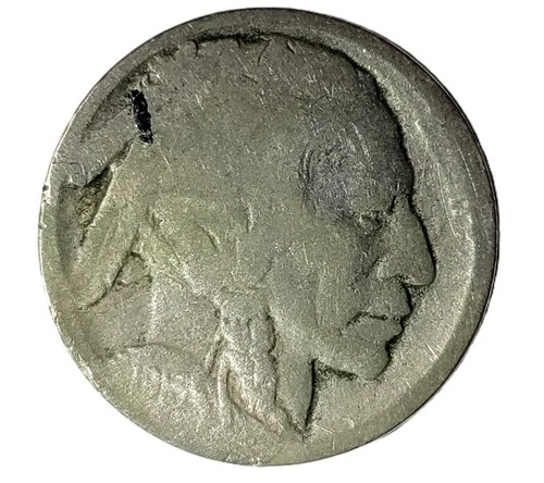 1913 P Type 1 Raised Ground Buffalo Nickel Restored Date Free Shipping
