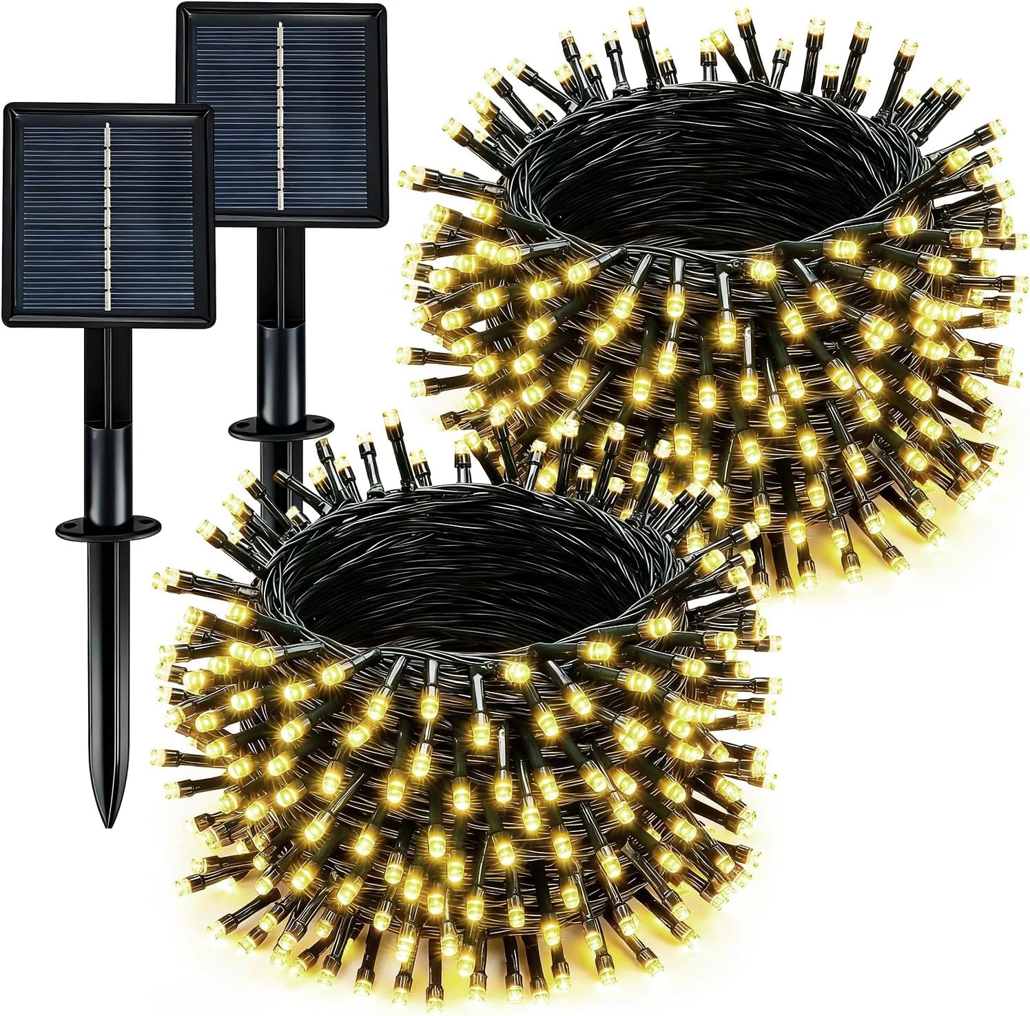 Solar String Lights Outdoor Waterproof 2 Pack Total 66Ft 200LED 8 Modes Twinkle
Opens in a new windo